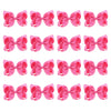 Deeka 16 Pcs 4' Hand-Made Hair Bow Grosgrain Ribbon Solid Color Hair Bow Alligator Clips Hair Accessories For Little Teen Toddl