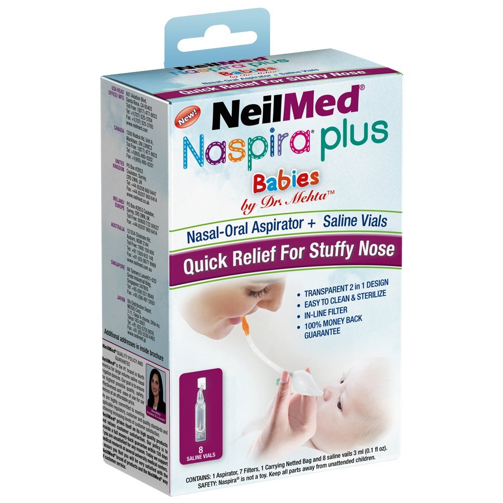 Neilmed Naspira Plus Nasal Oral Aspirator, 1 Count
