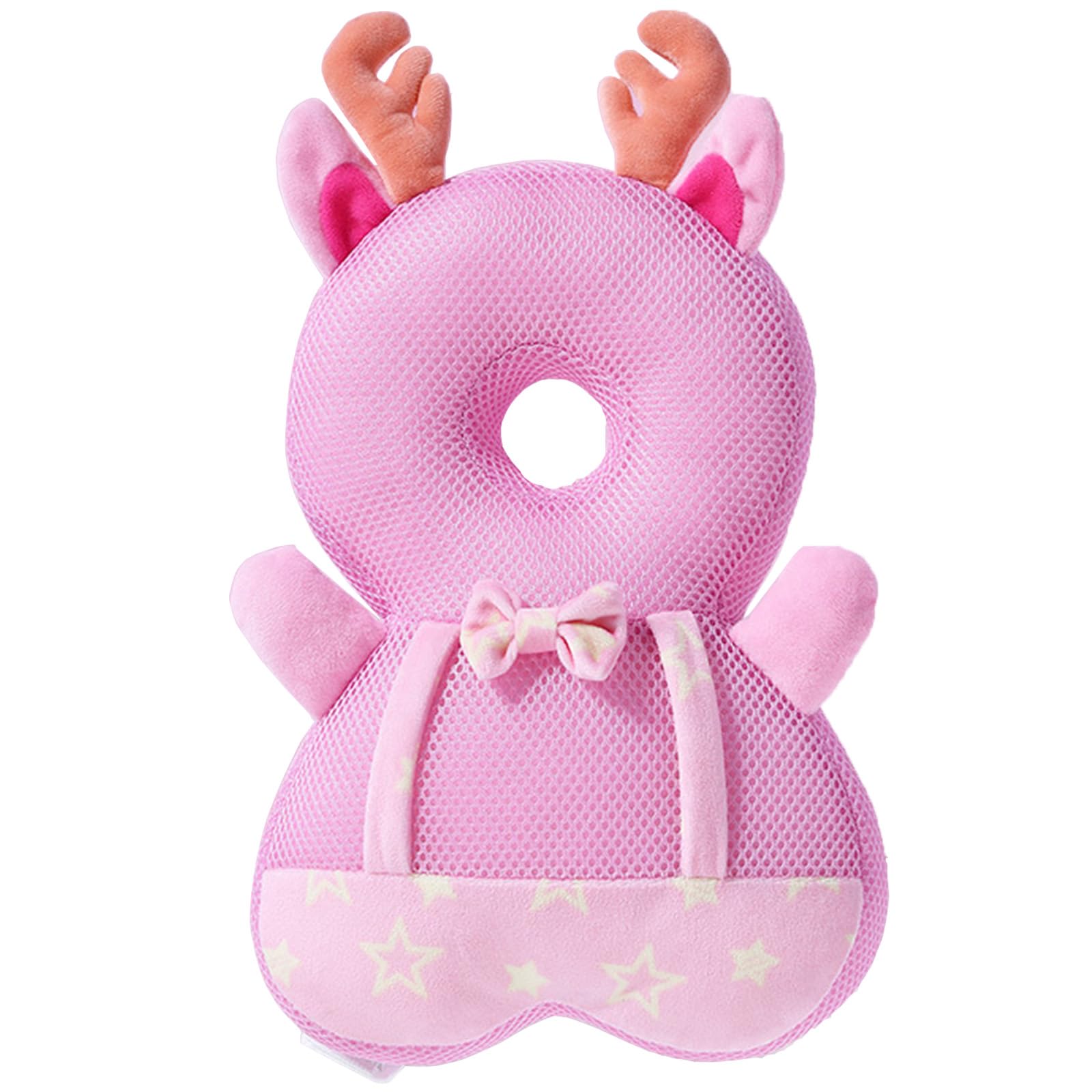 Baby Walker Head Protector Toddler Adjustable Baby Head Protection Backpack Wear Safety Pad (Elk)