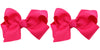 Zoonai 3 Inch Baby Girl Hair Bows Boutique Hair Clip Teens Toddlers Hairpin Headwear - Set Of 2 (Rose)