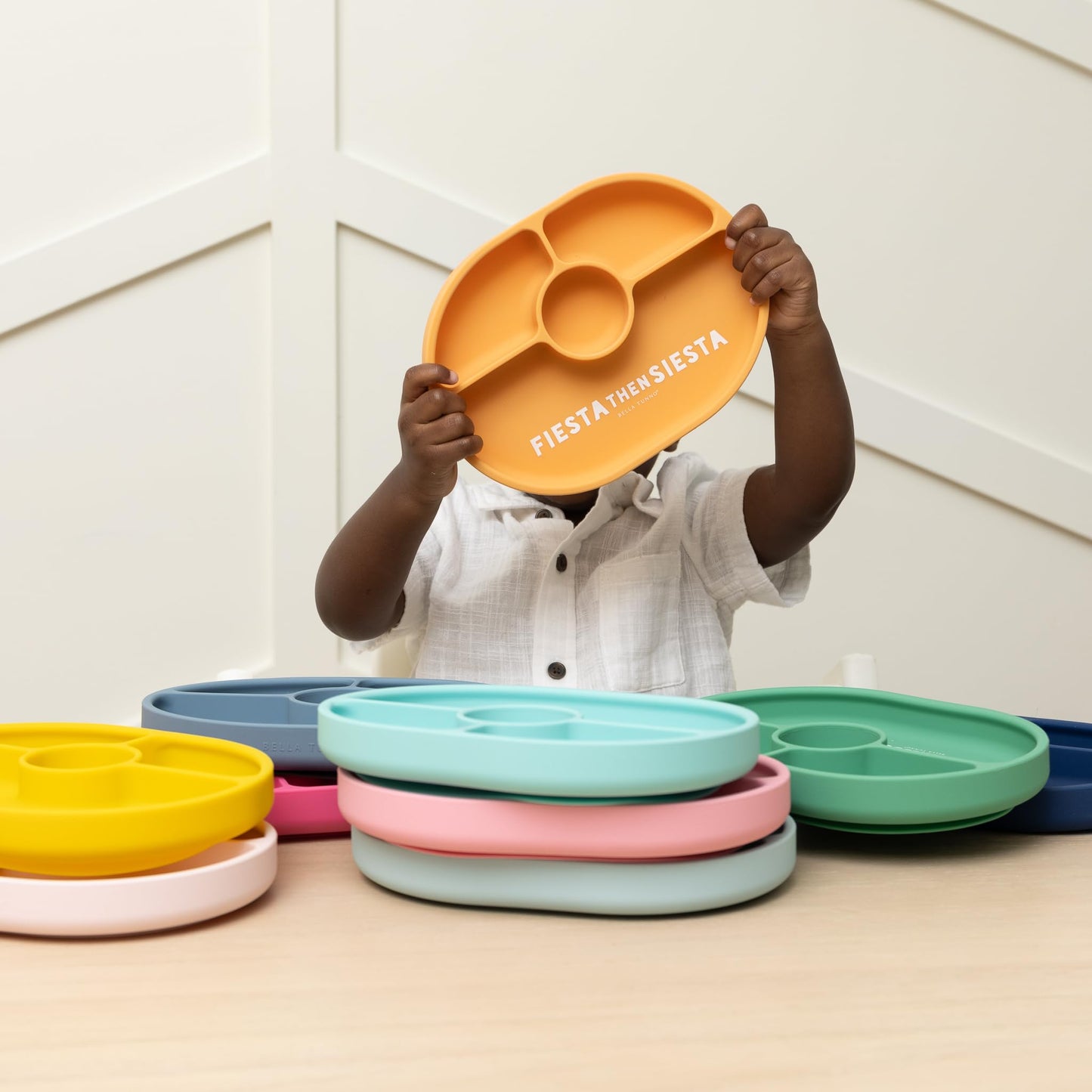 Bella Tunno Silicone Suction Plate - Silicone Baby Plates And Toddler Plates With Suction Bottom To Help Eliminate Spills, Bpa F