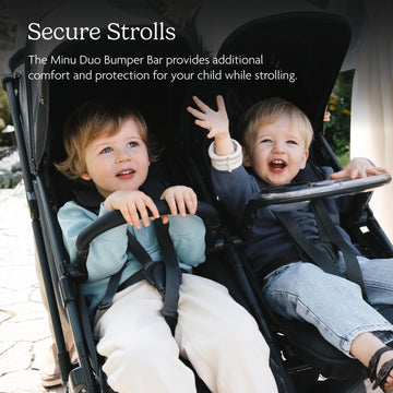 Uppababy Bumper Bar For Minu Duo Stroller - Quick Attachment - Folds With Stroller - Saddle