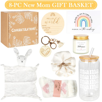New Mom Gifts Box, Pregnancy Gifts For Expecting Mom, Gift Basket For Girls Boys, Postpartum Gifts For First Time Moms, Cool Gif
