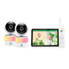 Leapfrog 2-Camera Color Night Vision Video Baby Monitor With 7' Hd 720P Display, Split Screen, 360 Pan & Tilt, 8X Zoom, Night L
