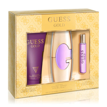 Guess Gold By Guess For Women - 3 Pc Gift Set 2.5Oz Edp Spray, 0.5Oz Travel Spray, 6.7Oz Body Lotion