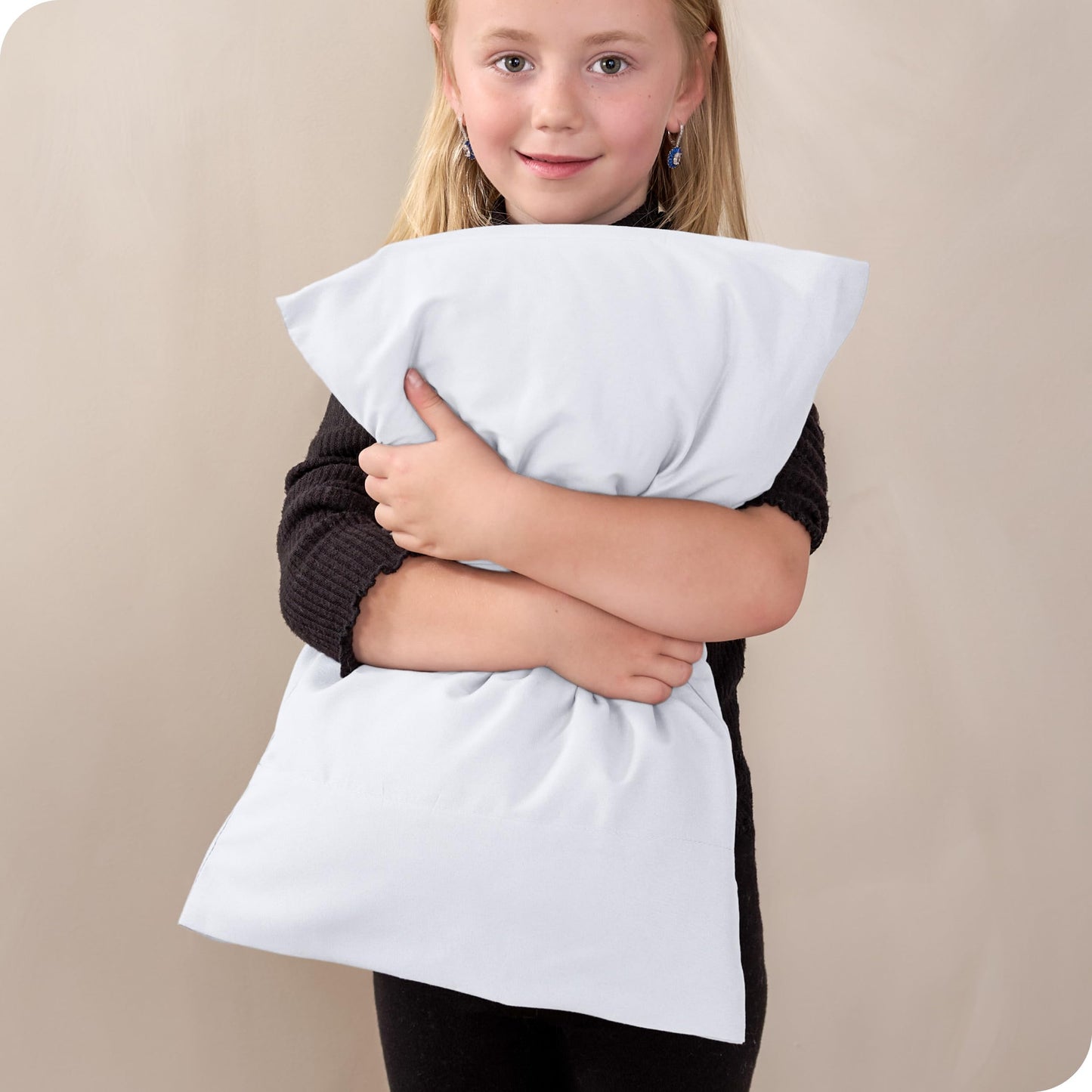 Bare Home Microfiber Pillow Cases - Toddler Size Set Of 2 Cooling Pillowcases Double Brushed White Pack Easy Care (Toddler Pillo