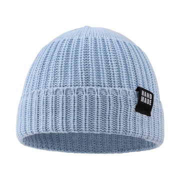 Simple Knitted Baby Beanie Hip-Hop Boys Winter Hat Toddler Kids Bonnet For Girls 0-5Y (3Pcs-K,S)