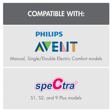 Boon Nursh Wide Neck Breast Pump Adaptor - Works With Spectra And Avent Breast Pumps - Compatible Nursh Bottles - Breastfeeding