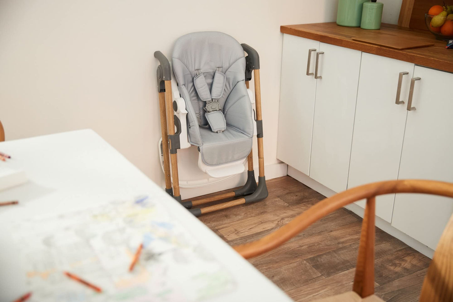 Safety 1St 3-In-1 Grow And Go Plus High Chair, 3 Modes Of Use: Infant Recliner, Toddler High Chair, And Child Seat, Dunes Edge