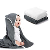Arnzion Baby Hooded Towels For Babies And Toddlers, Muslin Baby Bath Towel Soft And Absorbency For Boys And Girls (Dark Grey Whi
