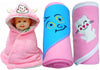 Brandonn Baby Blankets New Born Combo Pack Super Soft Hoodie and Fleece Baby Blanket for Babies Cum Sleeping Bag Cum Safety Bag