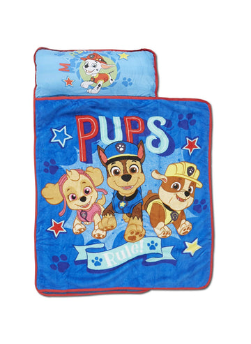 Paw Patrol We'Re A Team Toddler Nap-Mat Set - Includes Pillow And Plush Blanket - Great For Girls Or Boys Napping During Daycare