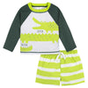 Gerber Baby Boy'S Toddler Long Sleeved Rashguard Swim Bathing Suit Set, Green Gator, 3-6 Months