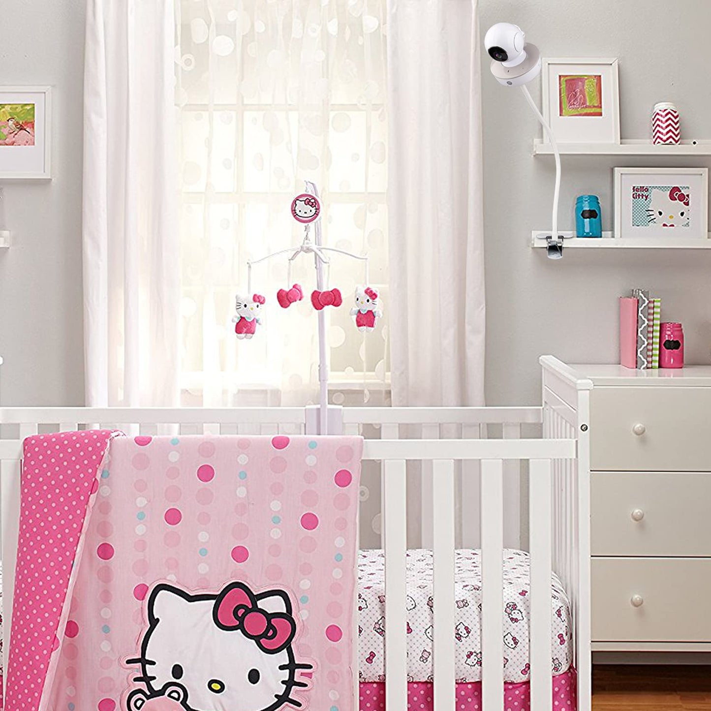 Gooseneck Baby Monitor Mount For Motorola, Owlet, Vava, Arlo Baby Monitor And Most Universal Baby Monitor Camera, Flexible Baby