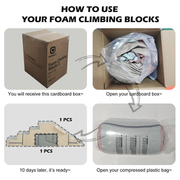 Asweets 4 In 1 Foam Climbing Blocks For Toddlers, Indoor Soft Climb And Crawl Play Climbing Toys For Creativity & Imagination, (