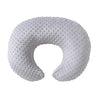 Queness Nursing Pillow Cover Breastfeeding Pillow Cases Plush Dot Slipcover (Gray)
