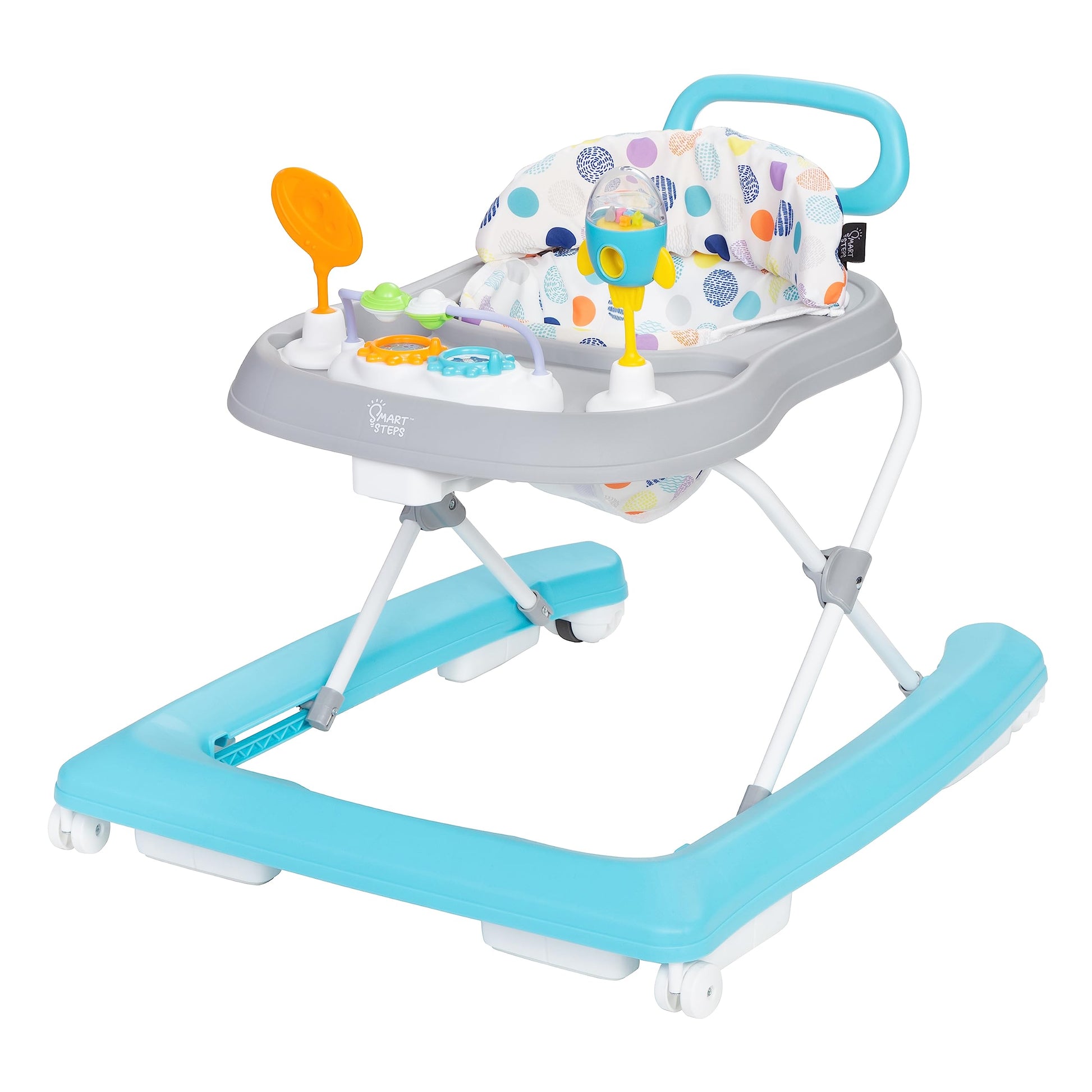 Smart Steps Plus 2-In-1 Walker With Deluxe Toys, Orbits White