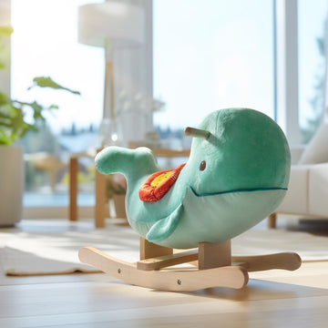 B. toys- Whale Rocker - Echo- Whale Rocking Toy - Wooden Ride-On - Classic Toys for Toddlers, Kids - 18 Months +
