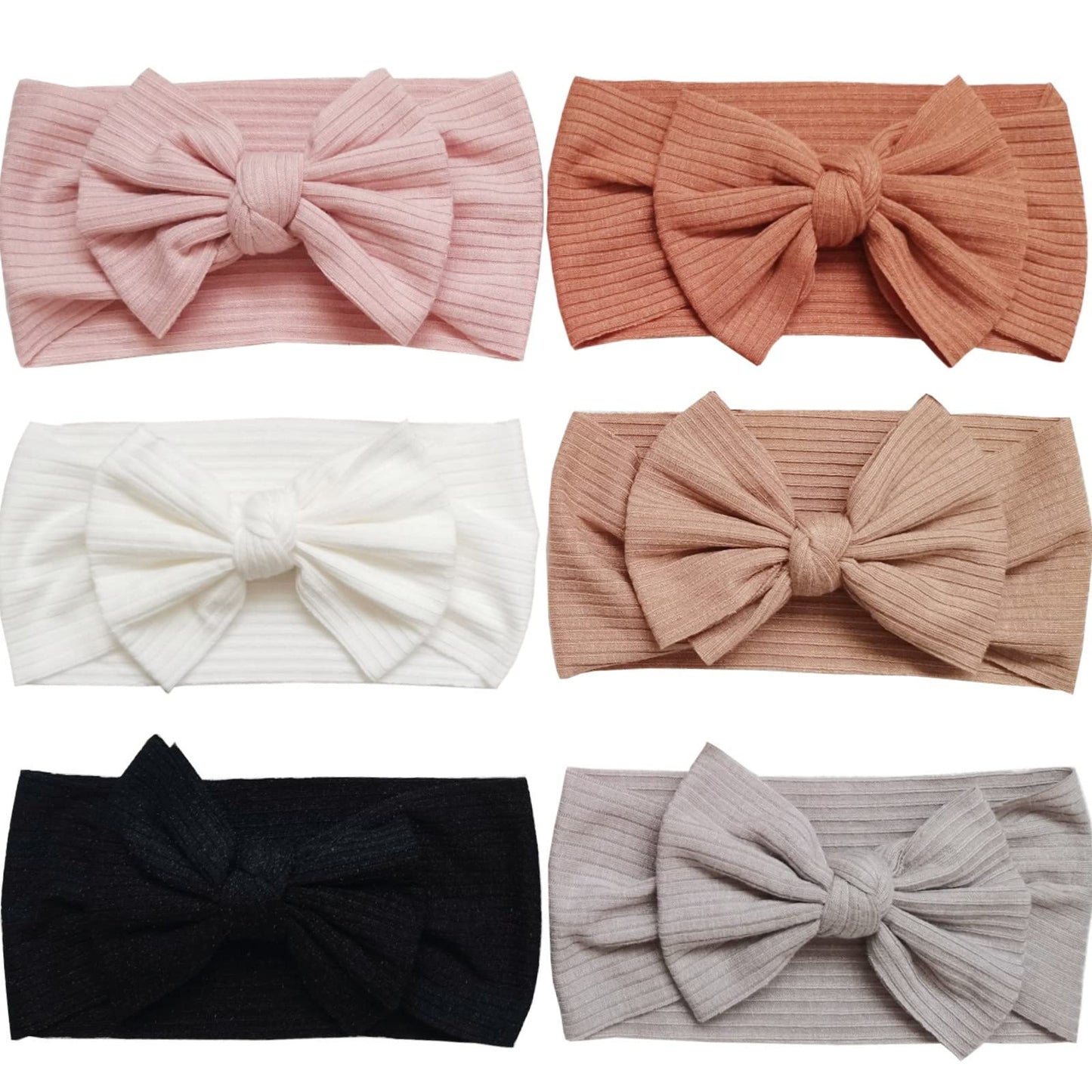 Hjiaruiky Baby Headbands Baby Girls Bows Headband Newborn Bow Handmade Soft Headbands with Bows Hairbands for Infant Toddler 6 c