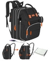 Ismgn Extra Large Diaper Bag Backpack, Multifunctional Diaper Bag, Expandable Diaper Bag, Ub Black