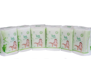 Baby Organic Large Dry Pads 100% Cotton Squares For Baby Care Diapering (Organic 360 Count)