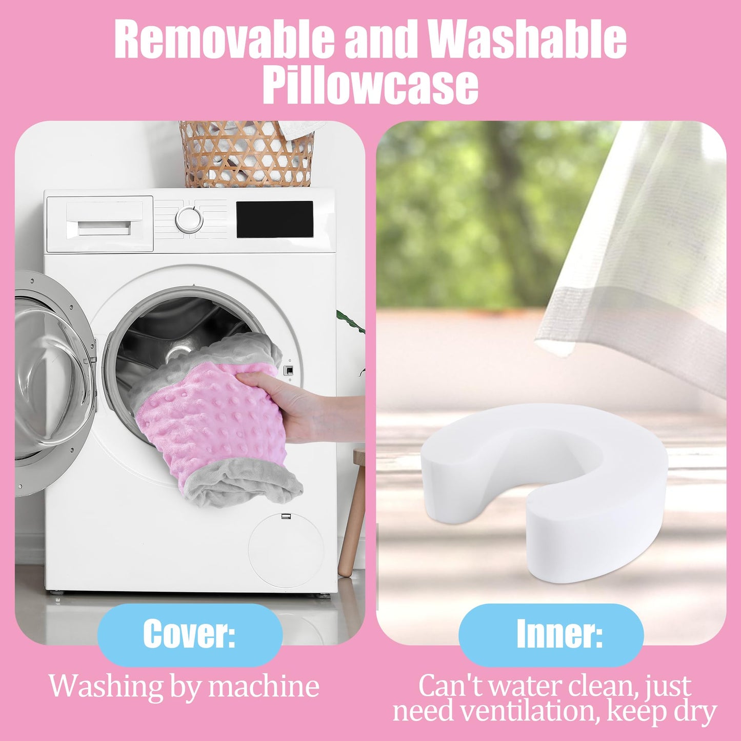 Mabozoo Sit Up Pillow For Baby, Foam Baby Floor Seat Baby Support Seat Baby Sitting Pillow For Sit Balance, Soft Infant Sitting