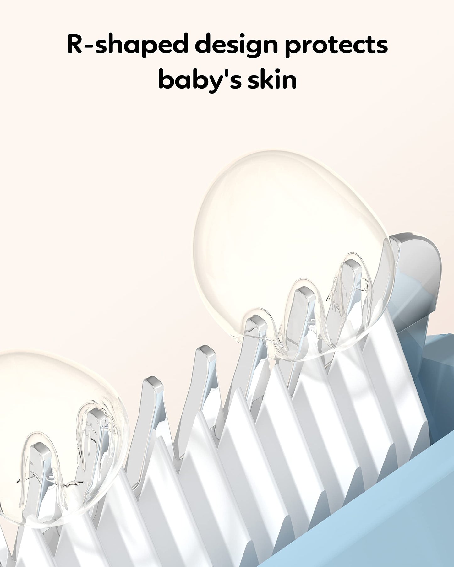 Baby Hair Clippers Quiet Hair Trimmer For Kids Toddler, Silent Hair Clippers For Children With Autism, Waterproof Rechargeable C