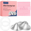 Boboduck The Original Silver Nursing Cups - 999 Silver Nipple Covers Breastfeeding - Protect And Soothe Sore Nipples - Breastfee