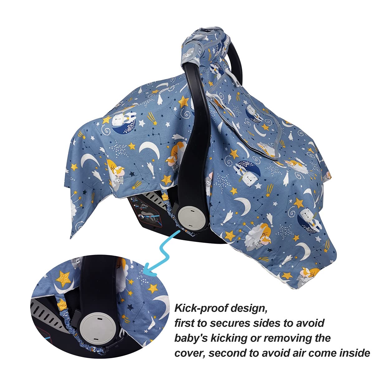 Car Seat Covers For Babies & Newborn Nursing Cover, Multi In 1 Cozy Baby Car Seat Covers-Carseat Canopy, All Seasons Winter Suit