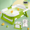 Collapsible Baby Bathtub,Baby Bath Tub With Thermometer & Soft Cushion,Baby Bathtub For Newborn To Toddler 0-36 Months,Portable