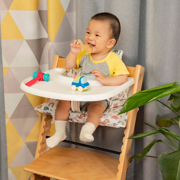 Dadouman Waterproof & Extra Padded Soft Dining Chair Seat Cushion, Wipe Clean Cushion For Stokke Tripp Trapp High Chair, 18 ' L