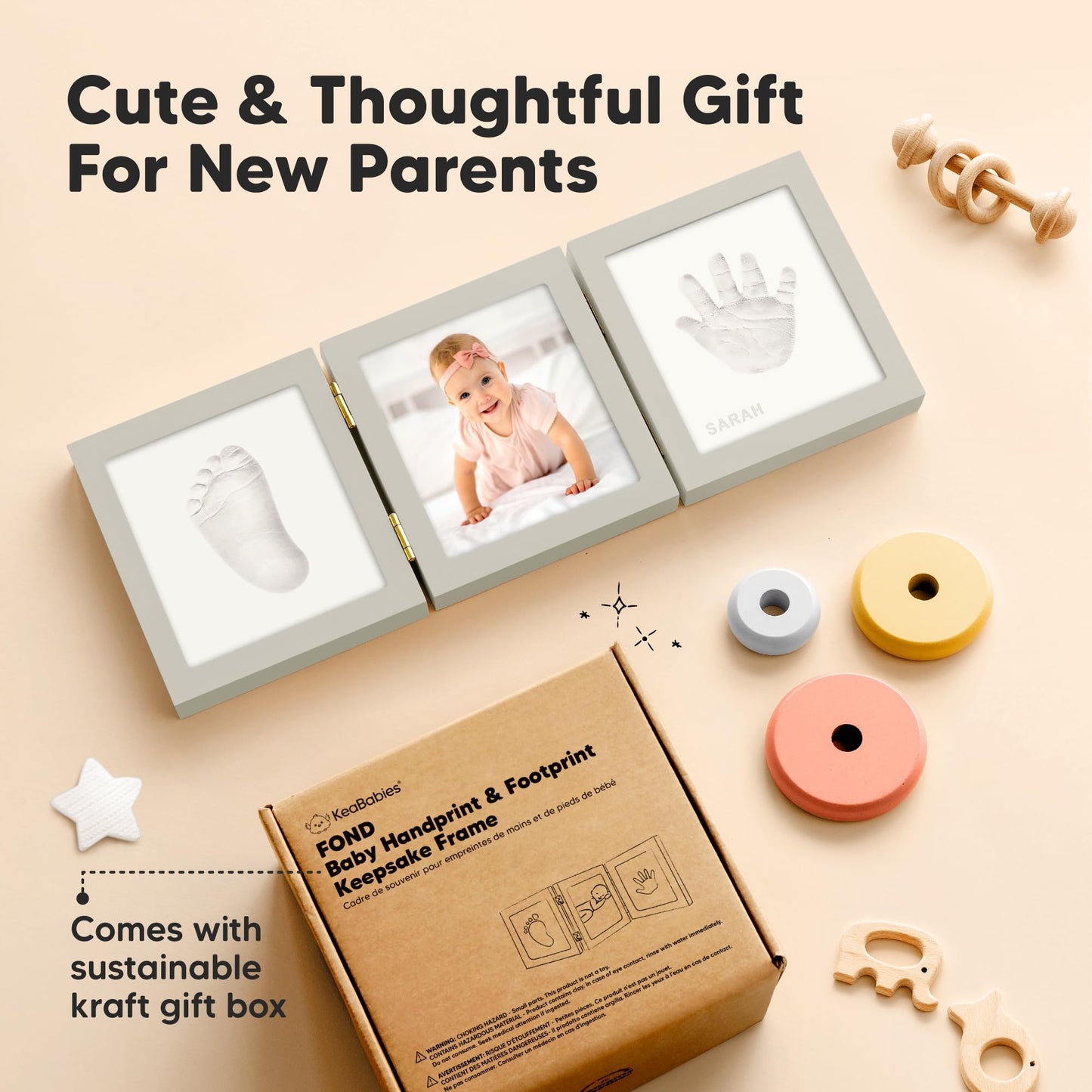 Baby Shower Gifts For Boys, Girls - Baby Hand And Footprint Kit, Foot Print Kit For Baby, Newborn Keepsake Footprint Kit, Nurser