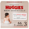 Huggies Size 3 Diapers, Skin Essentials Baby Diapers, Size 3 (16-28 Lbs), 66 Count