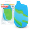 Nuby Silicone Tie-Dye First Training Cup With Free Flow Soft Spout - 6Oz, 6+ Months, Blue/Green