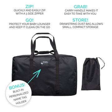 Jumpoff Jo - Travel Bag And Transport Tote For Kids & Adults, Features Two Durable Carrying Handles & An Adjustable Shoulder Str