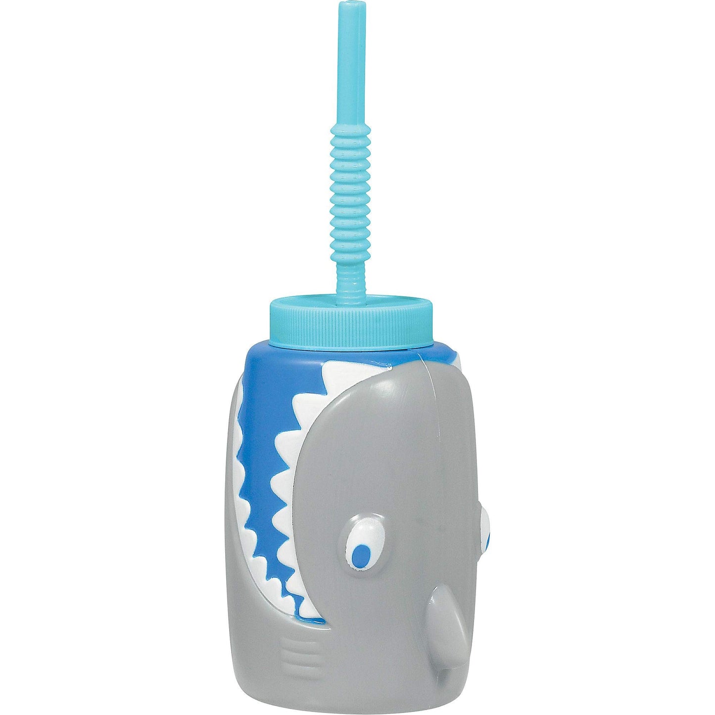 Fin-Tastic Plastic Shark Sippy Cup - 18 Oz. (1 Pc.) - Fun & Durable Materials, Ideal For Kids & Adults - Perfect For Parties & P
