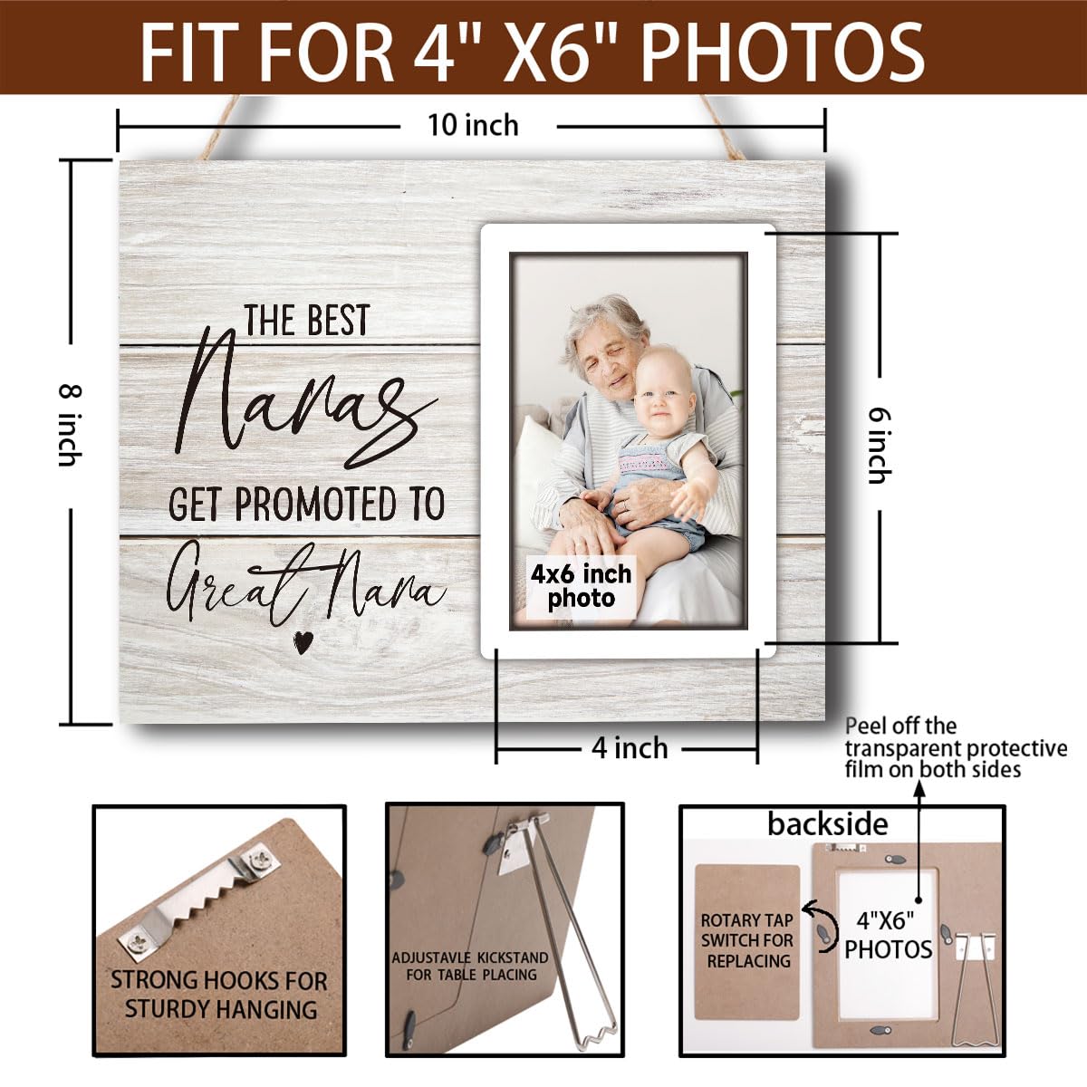 Sz-Pengxin Godmother Picture Frames, Godmother Gifts, Baby Announcement Gifts Godmother Proposal Gift, Godmother Gift For Niece