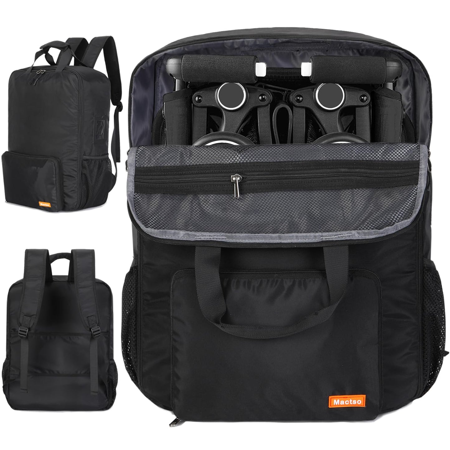 Mactso Stroller Travel Bag Compatible with GB Pockit Air Plus All Terrain and GB Pockit + All City, Lightweight Stroller Travel