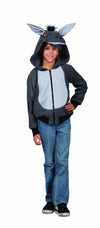 Rg Costumes 100 Acres Donkey Hoodie Costume, Gray, Small