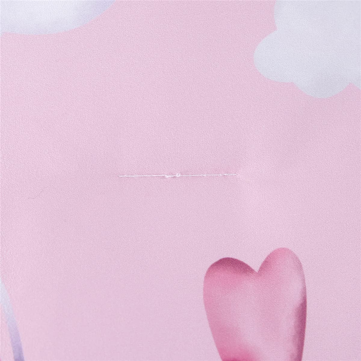 Urbonur 4-Piece Toddler Bedding Set - Ultra Soft Colorful Rainbow Cloud On Pink Girls Toddler Comforter Set - Include Comforter,