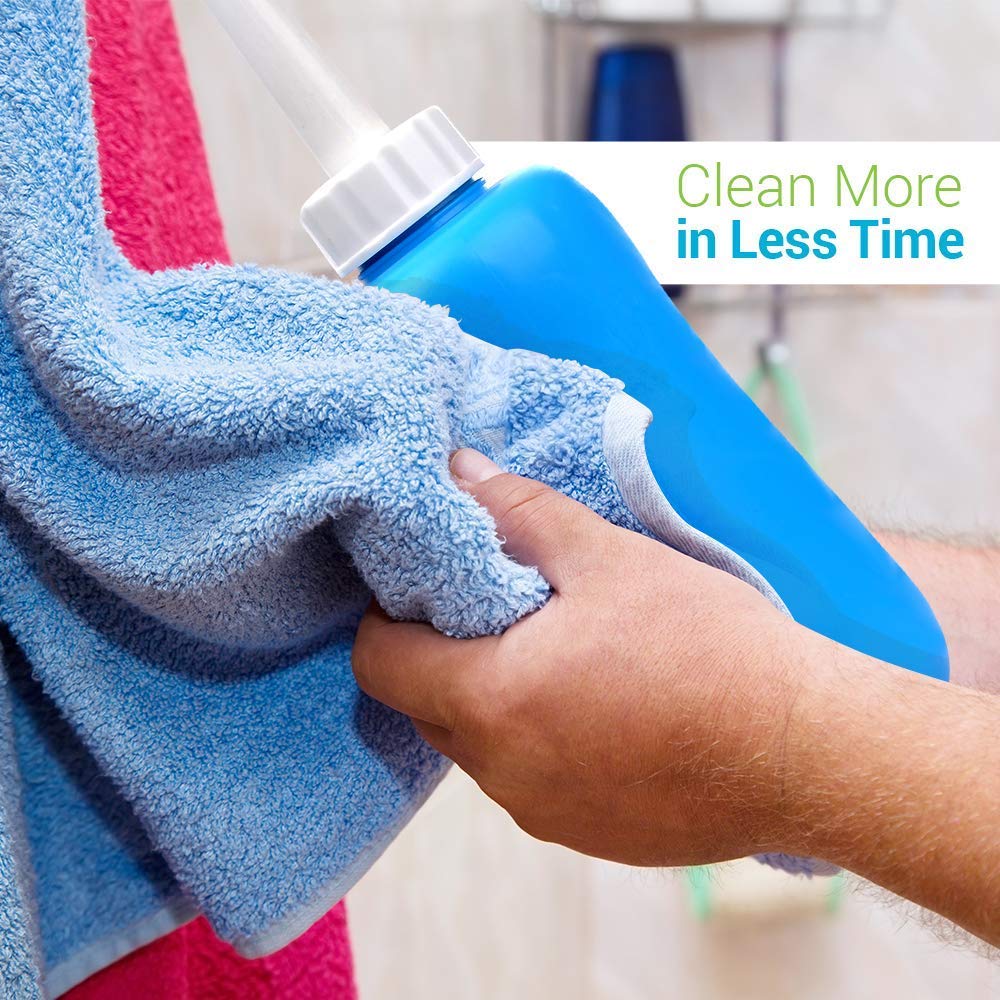 Butt Buddy Go - Portable Handheld Bidet & Fresh Water Bottle Sprayer (For Home, Travel, Outdoors | Retractable Nozzle, Soft-Sque