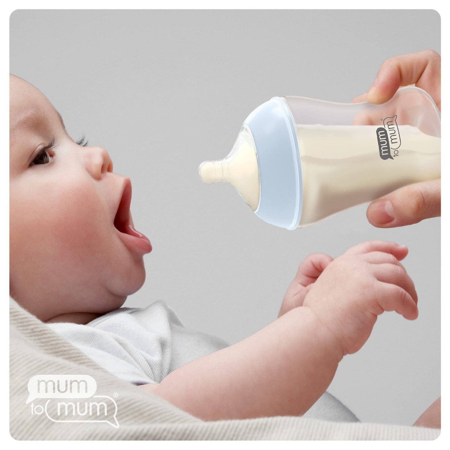 Mum To Mum Anti Colic Baby Bottles 8Oz With M Flow Rate Nipples For 3-6 Months, 4 Pack, Mm104A