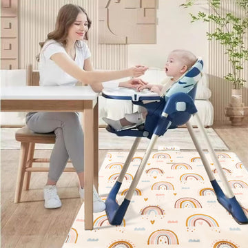 Insular Baby Splat Mat For Under High Chair/Arts/Crafts, Anti Slip And Waterproof Splash Mat For Floor, Portable Picnic Mat, 51X