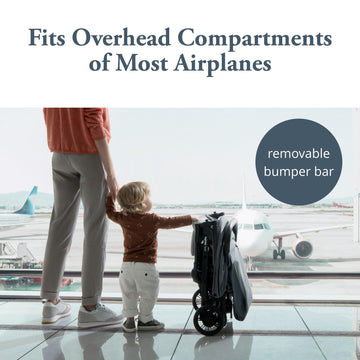 Inglesina Quid Stroller - Elephant Gray - Ultra Compact Lightweight Travel Stroller, Babies And Toddlers, Airplane Overhead, Fol