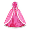 Itvti Princess Cloak With Hood Girls Cape Kid Toddler Costume Dress Up For Halloween Christmas Carnival Cosplay, Rose, 3-4 Years