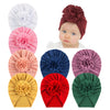 Insowni 8 Pack Solid Nursery Hospital Turban Hat Cap Beanie Bonnet With Flower For Baby Girls Toddlers Newborns Infants