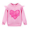 Nubeehoho Toddler Girl Valentine Sweatshirt Clothes Crewneck Fall Spring Winter Swearter Pullover Top Long Sleeve Heart Shirt Ou