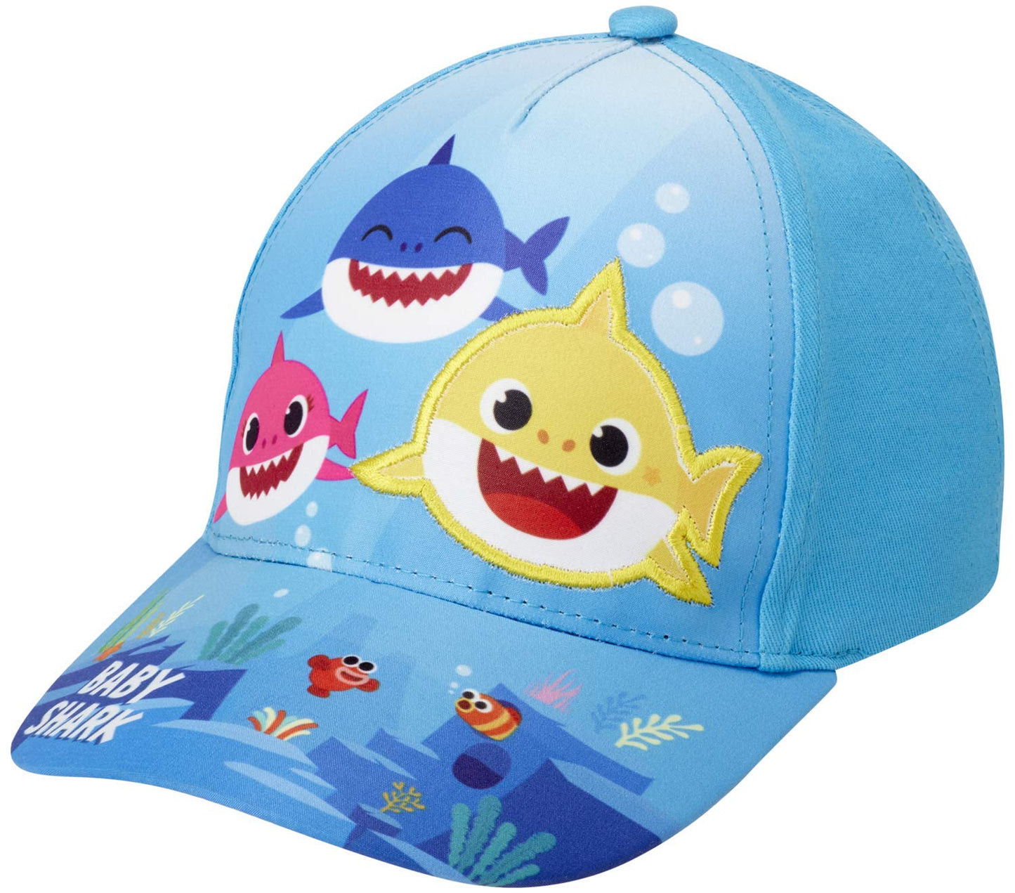 Nickelodeon Toddler Boys Baby Shark Hat 2 Pack Adjustable Baseball Cap, Size 2T4T, Baby Shark