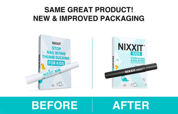 Nixxit Nail Biting Treatment For Kids - Stop Thumb Sucking For Kids, Toddlers, Children - No Bite Nail Polish Pen - Non Glossy -