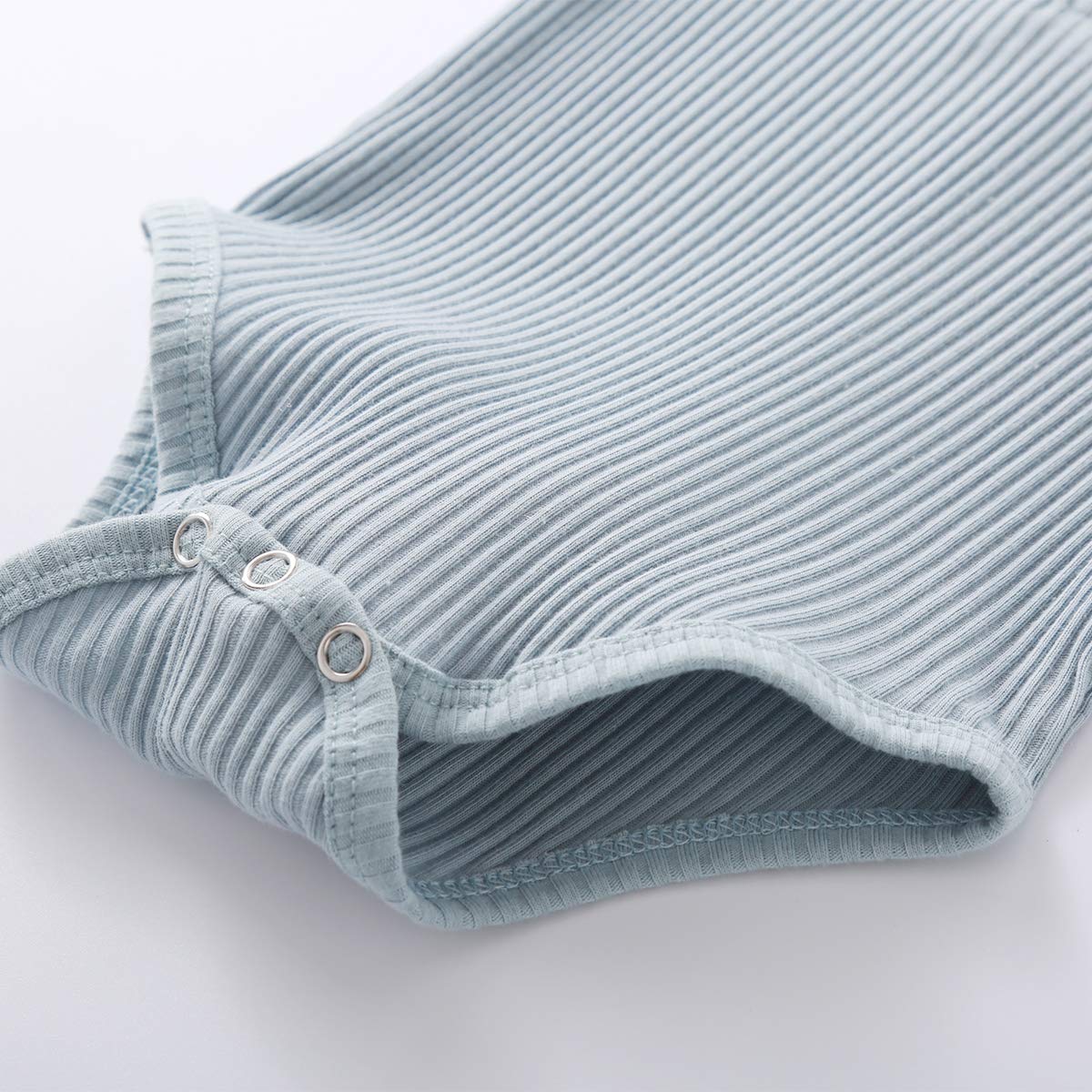 Baby Newborn Girls Boys Long Sleeve Clothes Striped Romper & Pants Set Infant Fall Winter Cotton Outfits (B-Blue, 12-18 Months)